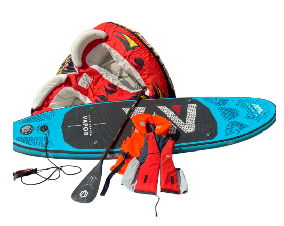 Vesisetti: Aqua Marina Vapor 9'10" + Connelly Dual Deluxe